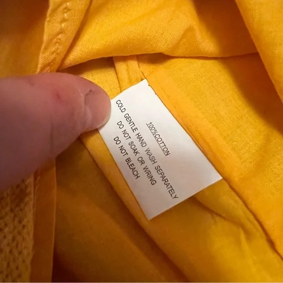 NWT Saints & Secrets Hart Flowy Chiffon Yellow Ruffle Mini Dress Yellow Sz Large - Picture 9 of 12